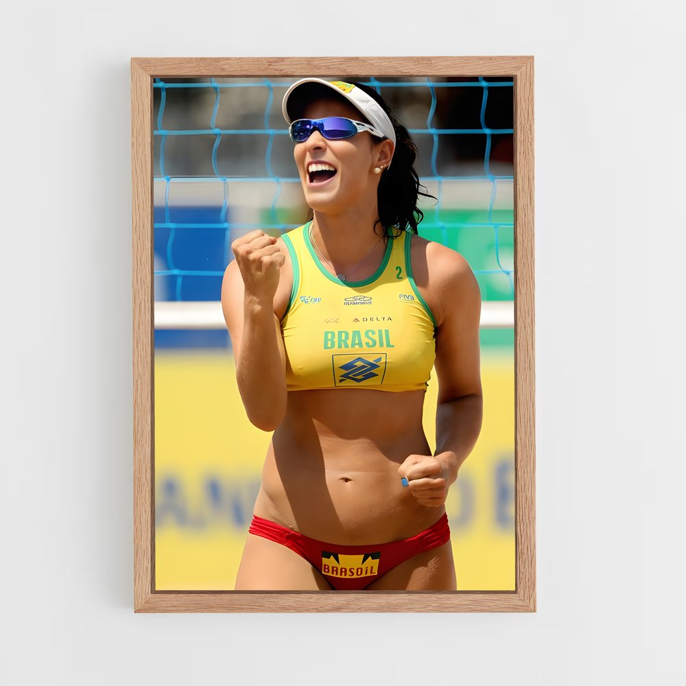 Poster Beach Volley Brésil – affiche Beach-volley (vue 4)